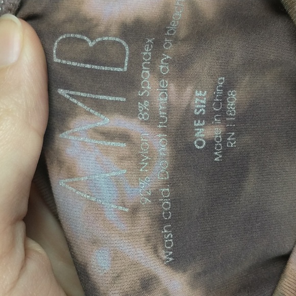 AMB Second Skin Shirt One Size Womens Y2K Stretch Slim Fit Half Sleeve Art - Picture 7 of 8